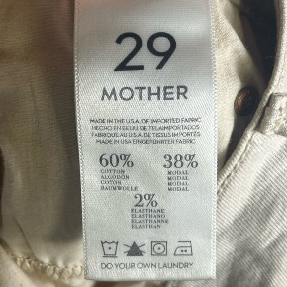MOTHER Jeans The Rascal Fray Painted Ladies Collection in Putty (tan) Size 29 - Picture 10 of 11